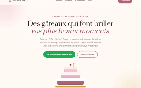 Aperçu du site Douceurs & Co