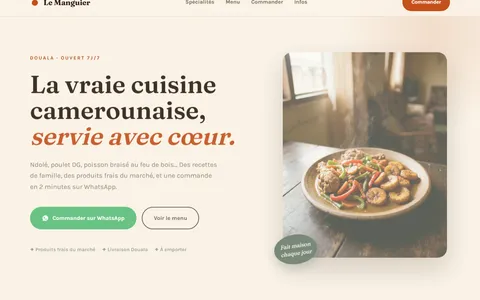 Aperçu du site Le Manguier