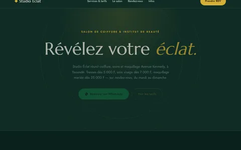 Aperçu du site Studio Éclat